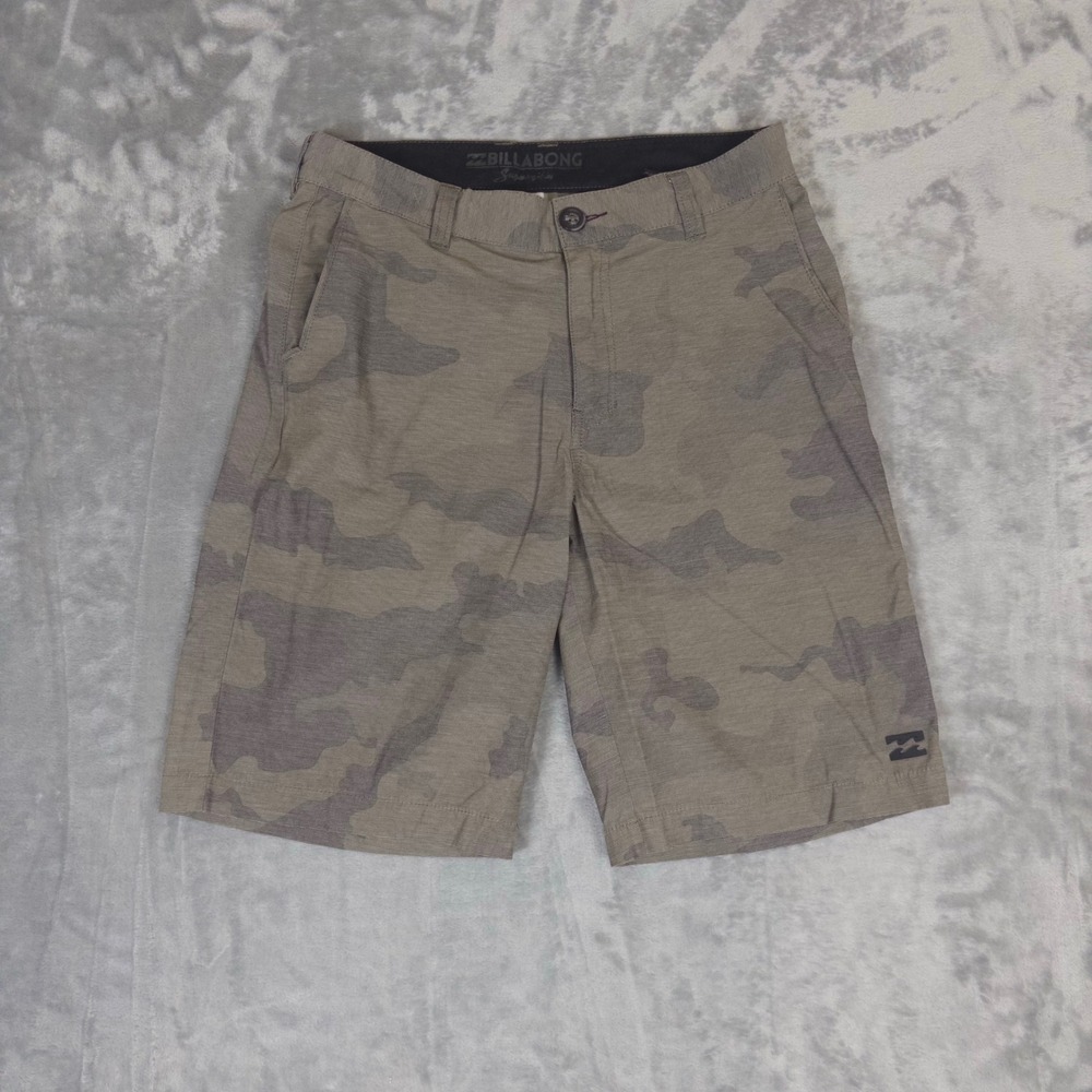 Billabong Submersibles Hybrid Shorts Mens 28 Green Camo Board Shorts Casual Surf